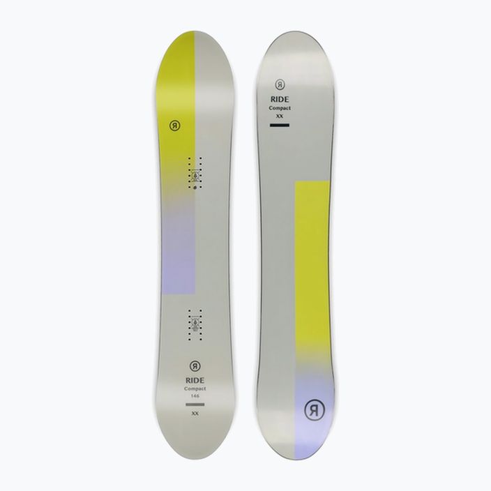 Deska snowboardowa damska RIDE Compact grey/yellow 7