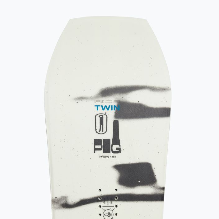 Deska snowboardowa RIDE Twinpig white/green/black 5