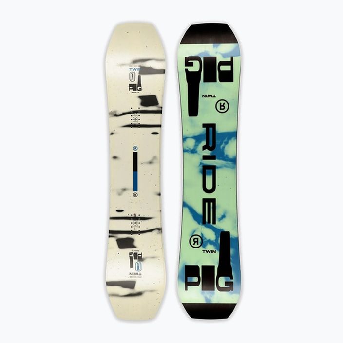 Deska snowboardowa RIDE Twinpig white/green/black 7