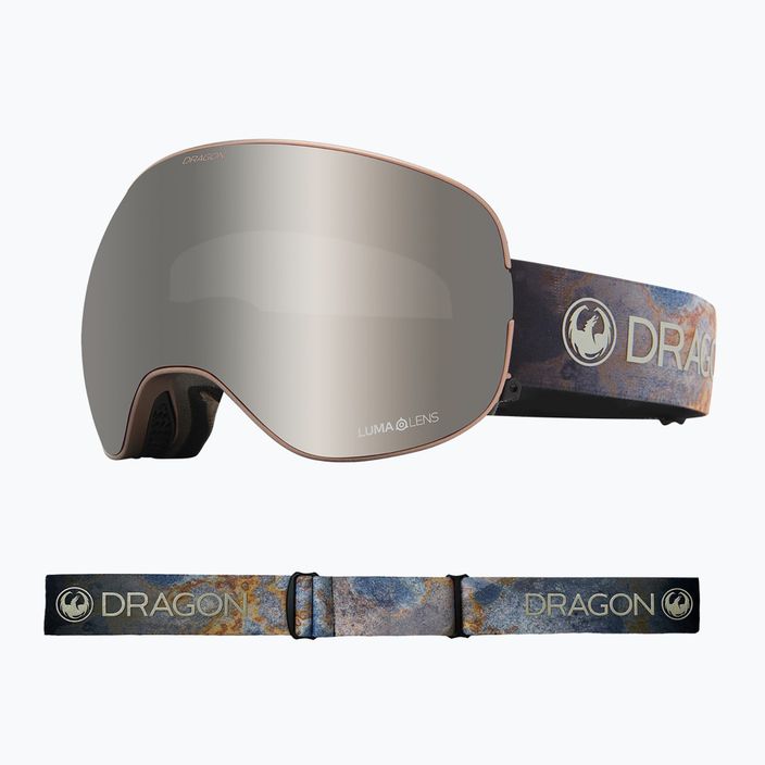 Gogle narciarskie DRAGON X2 slate/lumalens silver ion/amber 40454-030 7