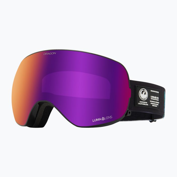 Gogle narciarskie DRAGON X2S black pearl/lumalens purple ion/amber 6
