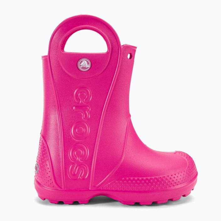 Kalosze dziecięce Crocs Handle Rain Boot Kids candy pink 2
