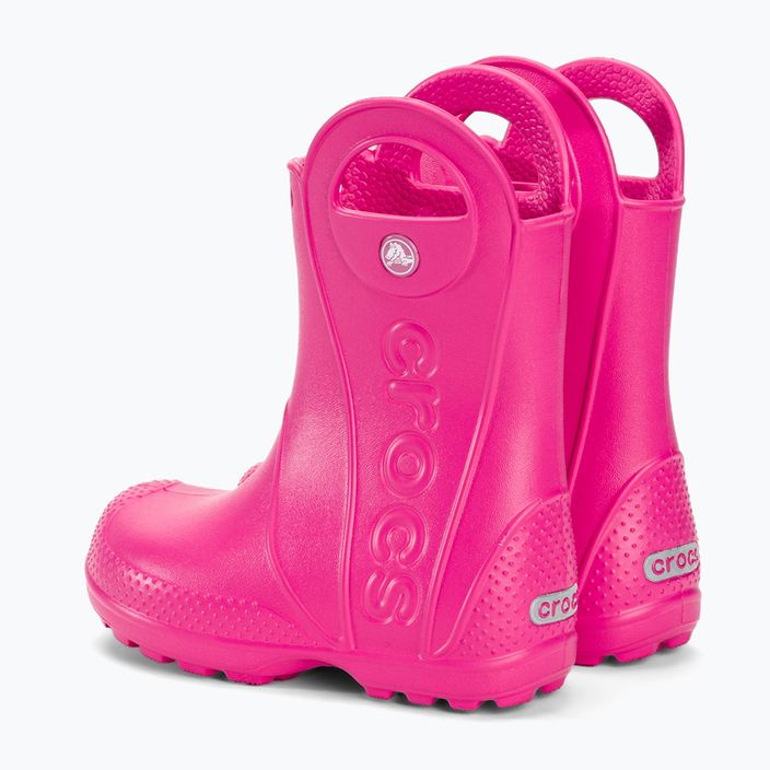 Kalosze dziecięce Crocs Handle Rain Boot Kids candy pink 3