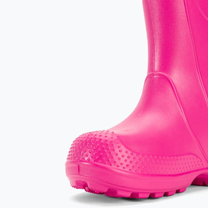 Kalosze dziecięce Crocs Handle Rain Boot Kids candy pink 8