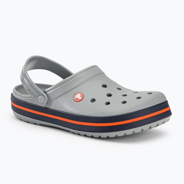 Klapki Crocs Crocband light grey/navy 2