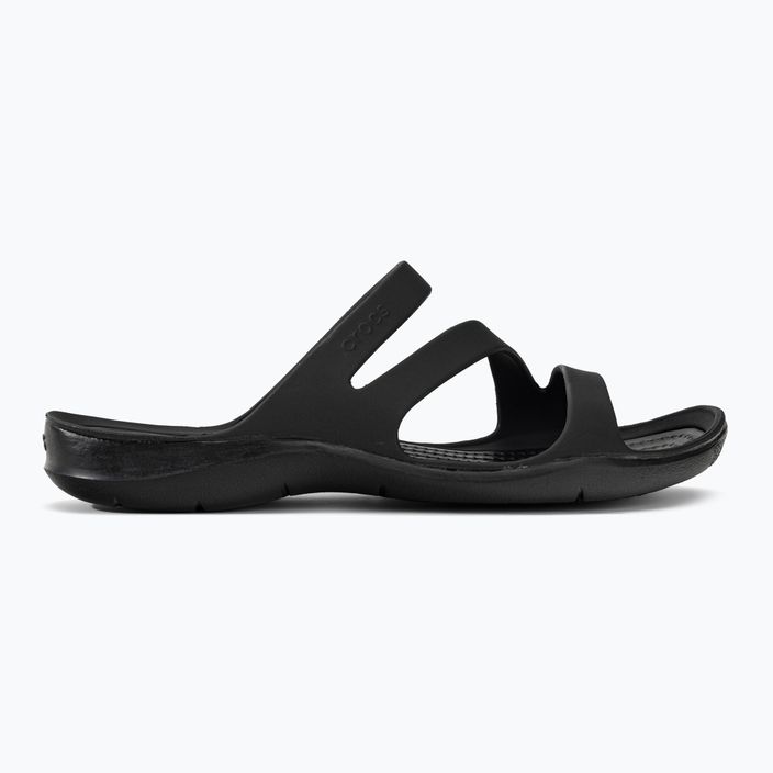 Klapki damskie Crocs Swiftwater Sandal W black/black 2