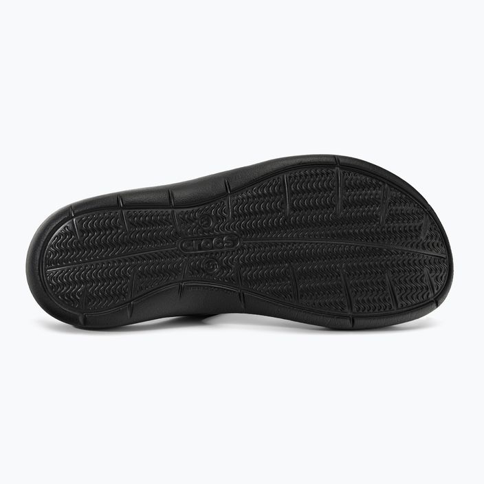 Klapki damskie Crocs Swiftwater Sandal W black/black 5