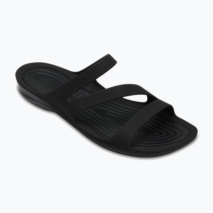 Klapki damskie Crocs Swiftwater Sandal W black/black 10