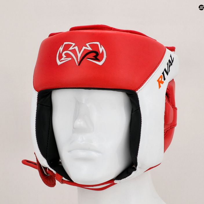 Kask bokserski Rival Amateur Competition Headgear red/white 12