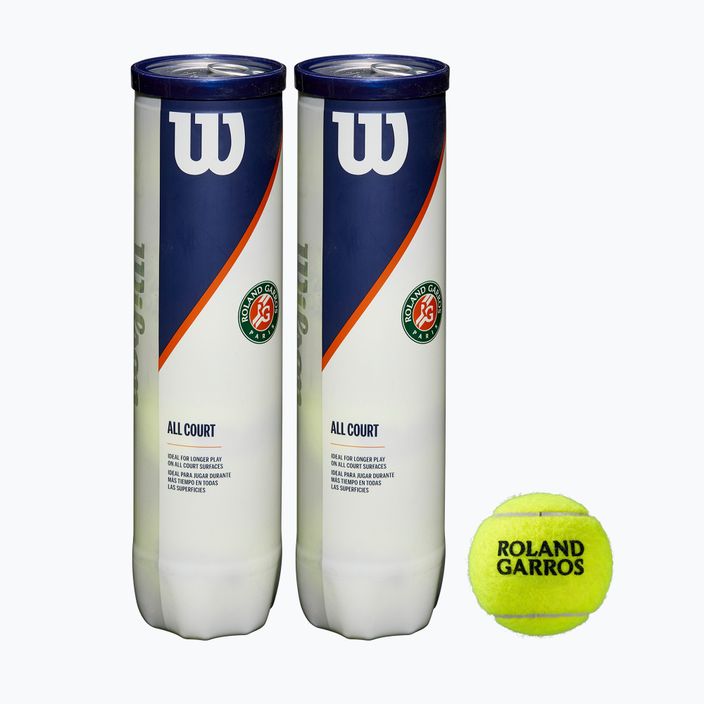 Piłki tenisowe Wilson Roland Garros All Ct 8 szt.