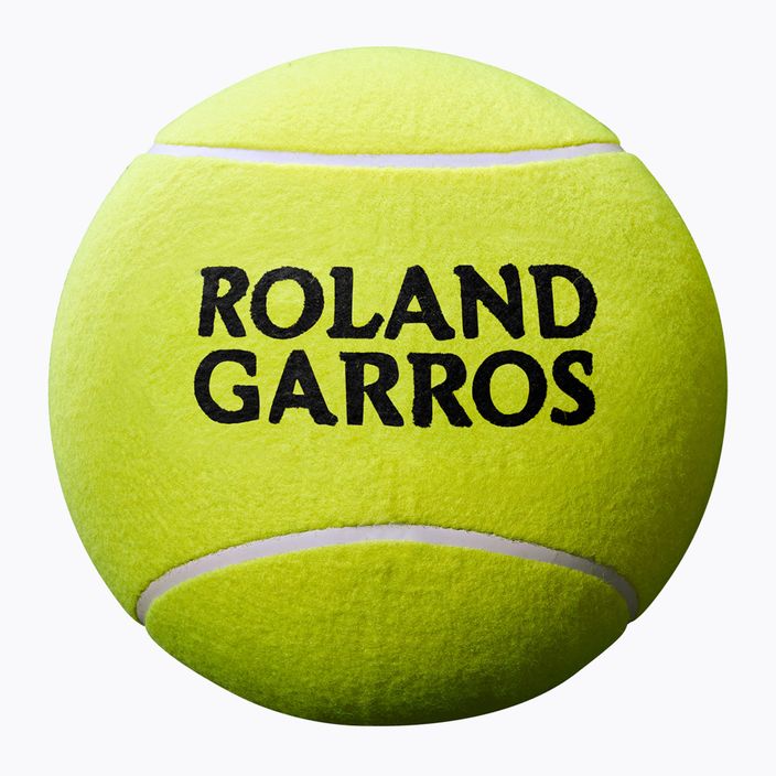 Piłka tenisowa na autografy Wilson Roland Garros 9 Jumbo yellow 2