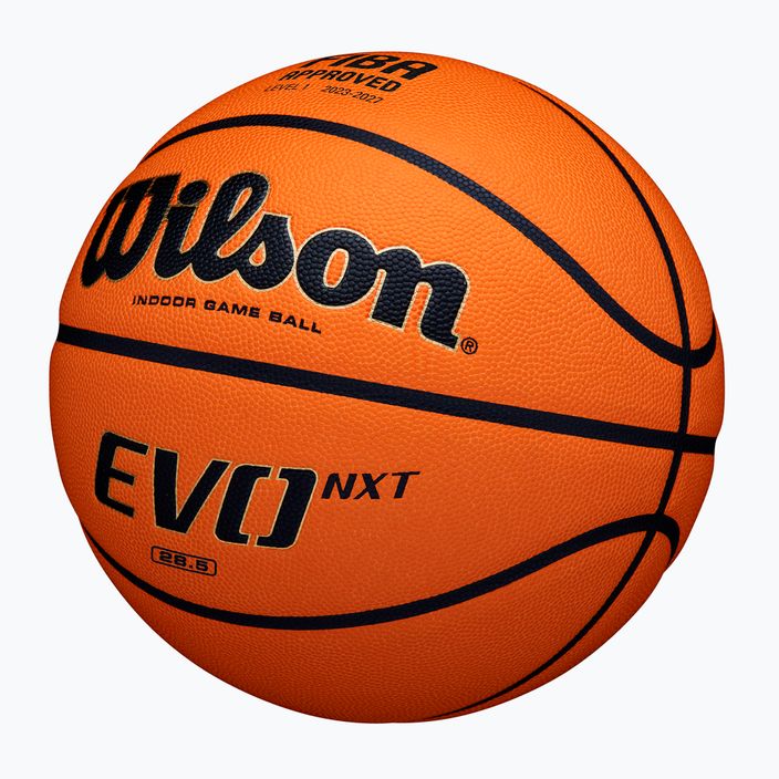 Piłka do koszykówki Wilson EVO NXT Fiba Game Ball orange rozmiar 7 2