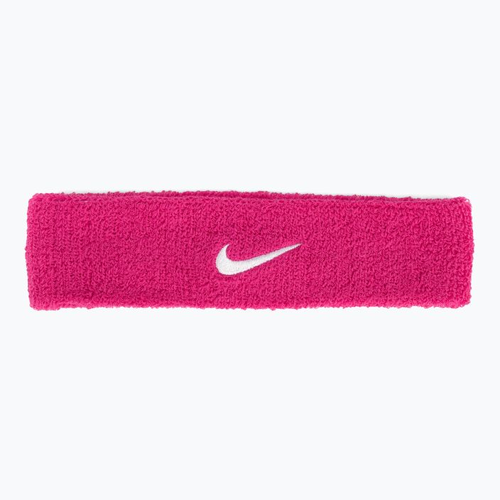 Opaska na głowę Nike Swoosh Headband vivid pink/white 2