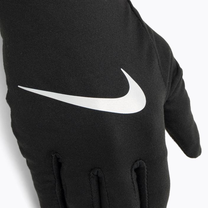 Rękawiczki do biegania damskie Nike Accelerate RG black/black/silver 4