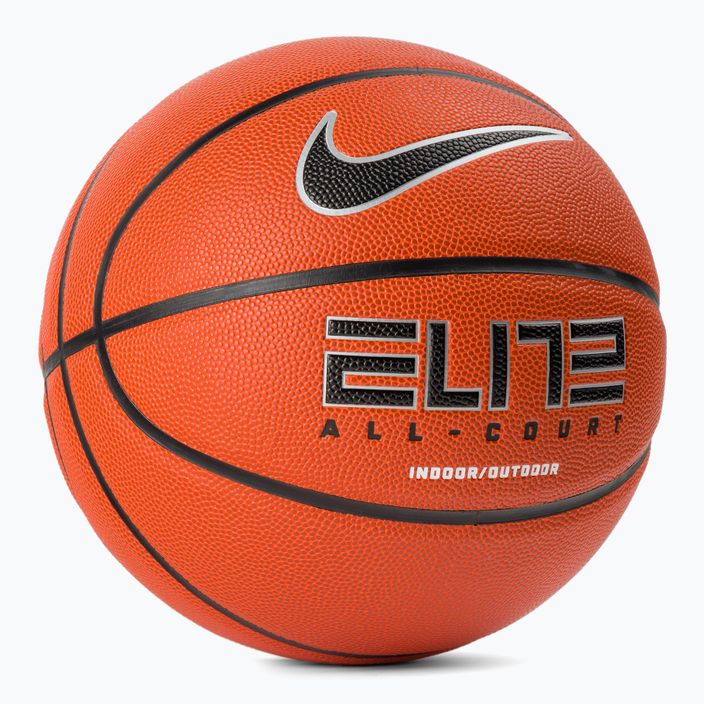 Piłka do koszykówki Nike Elite All Court 8P 2.0 Deflated amber/black/metallic silver rozmiar 7 2