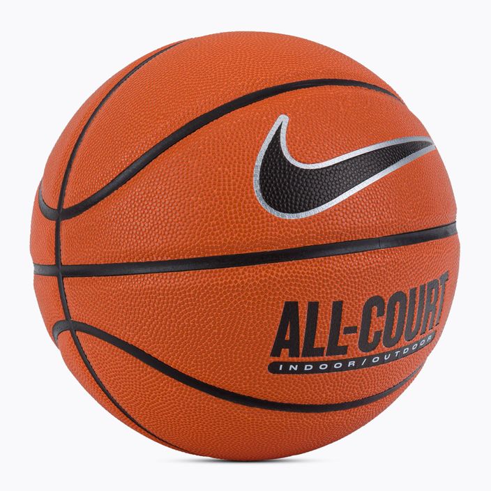 Piłka do koszykówki Nike Everyday All Court 8P Deflated amber/black/metallic silver rozmiar 7 2