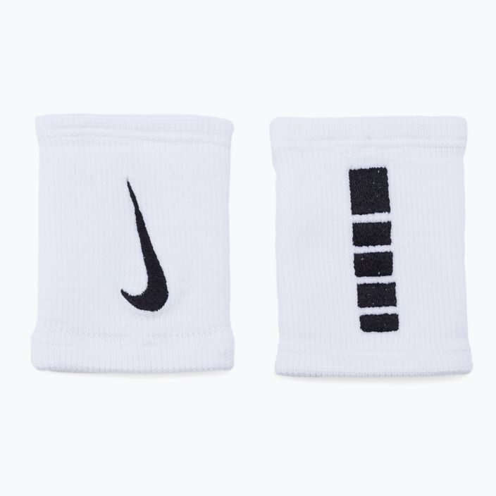 Frotki na nadgarstek Nike Elite Doublewide Wristbands 2 szt. white/black 2
