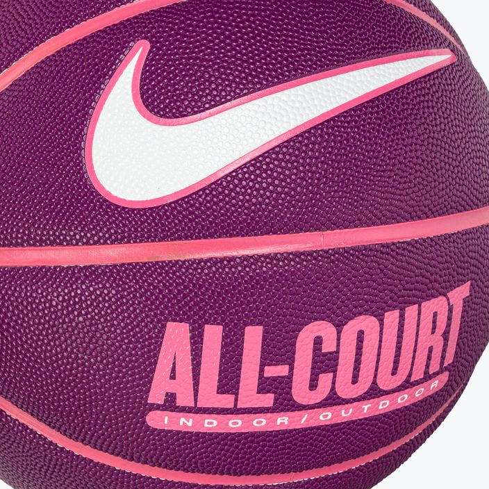 Piłka do koszykówki Nike Everyday All Court 8P Deflated viotech/pinksicle/white rozmiar 7 3