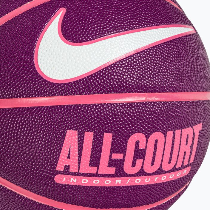 Piłka do koszykówki Nike Everyday All Court 8P Deflated viotech/pinksicle/white rozmiar 6 3