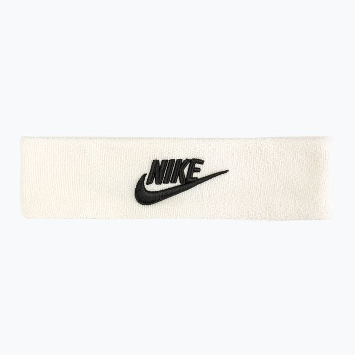 Opaska na głowę Nike Classic Headband Wide Terry white/black 2