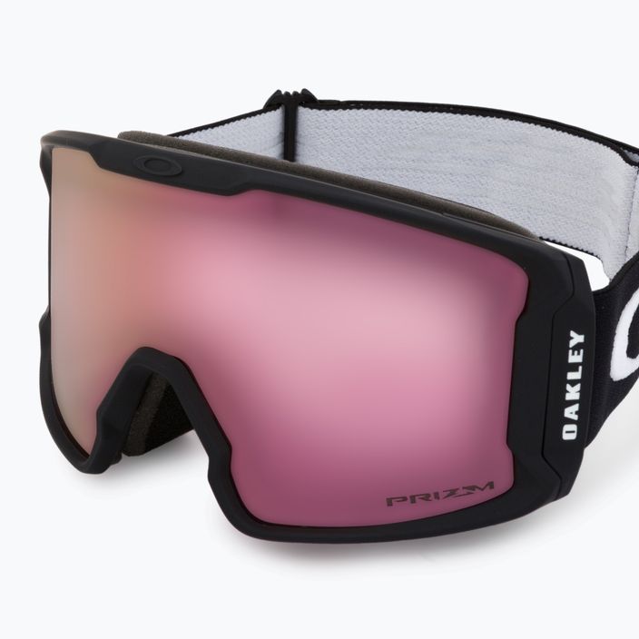 Gogle narciarskie Oakley Line Miner M matte black/prizm snow hi pink iridium 5