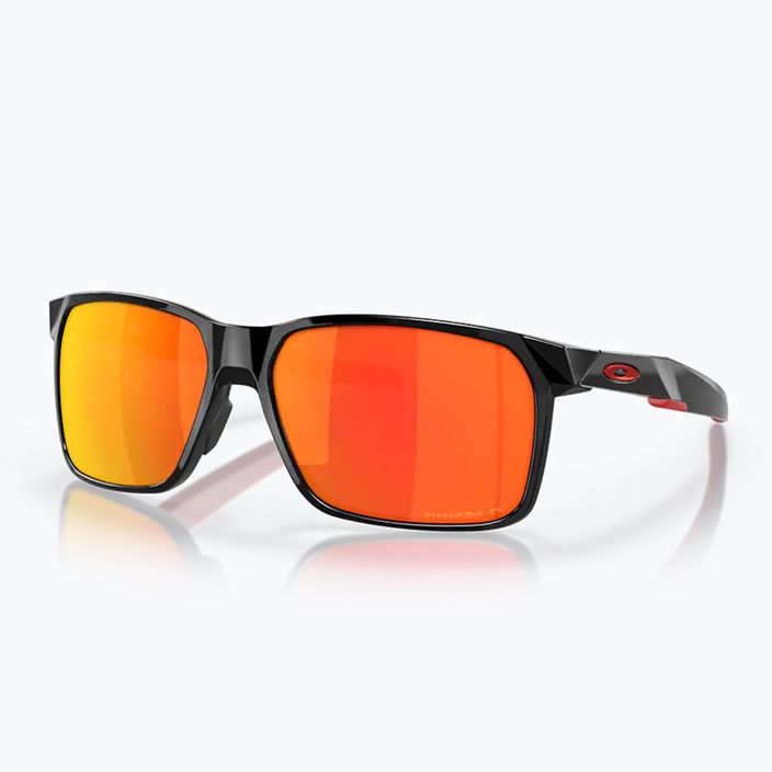 Okulary przeciwsłoneczne Oakley Portal X polished black/prizm ruby polarized 6