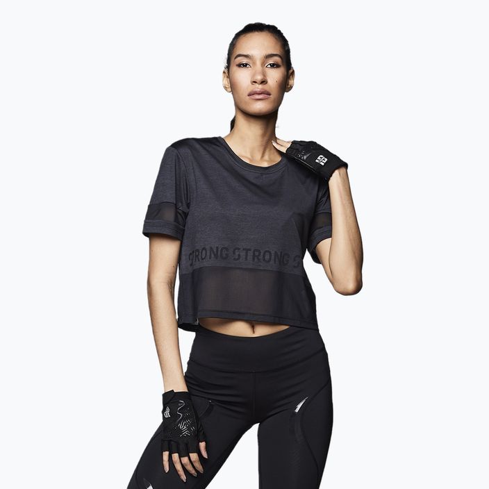 Koszulka treningowa damska STRONG ID Varsity Style Knit czarna