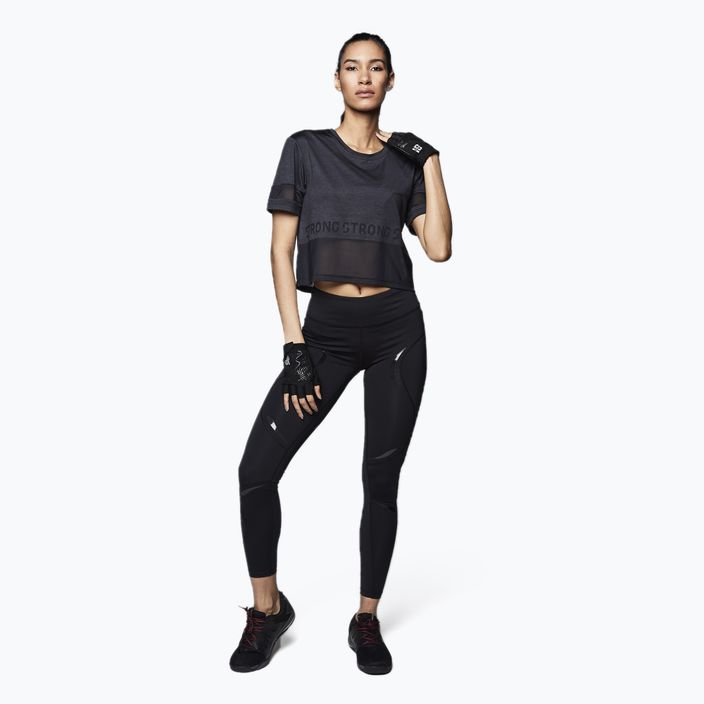 Koszulka treningowa damska STRONG ID Varsity Style Knit czarna 2