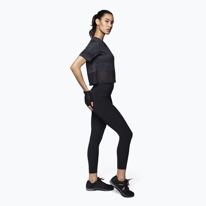 Koszulka treningowa damska STRONG ID Varsity Style Knit czarna 3