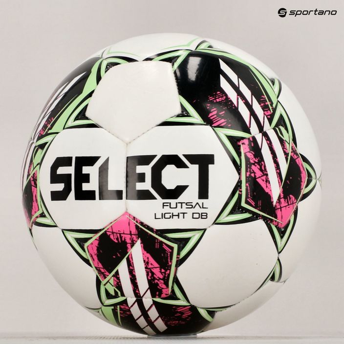 Piłka do piłki nożnej SELECT Futsal Light DB v22 white/green rozmiar 4 6