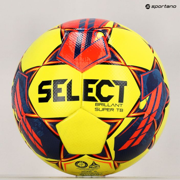 Piłka do piłki nożnej SELECT Brillant Super TB FIFA v23 yellow/red 100025 rozmiar 5 5