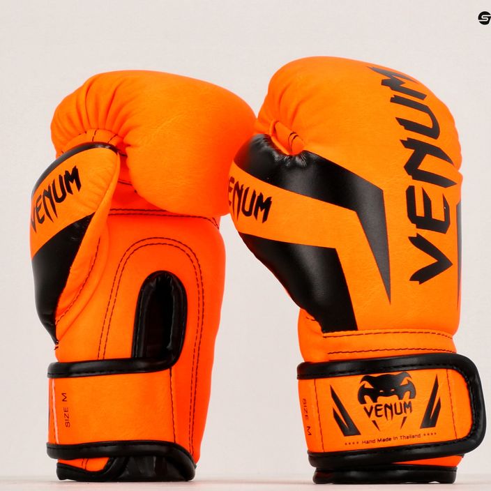 Rękawice bokserskie dziecięce Venum Elite Boxing fluo orange 9