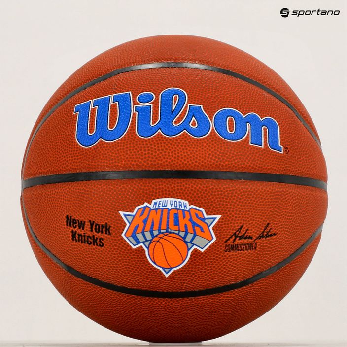 Piłka do koszykówki Wilson NBA Team Alliance New York Knicks brown rozmiar 7 6