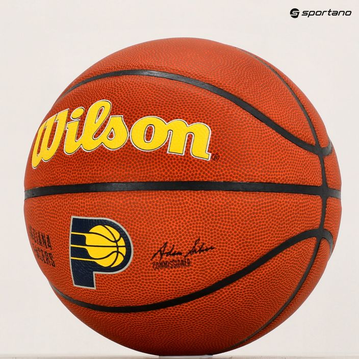 Piłka do koszykówki Wilson NBA Team Alliance Indiana Pacers brown rozmiar 7 6
