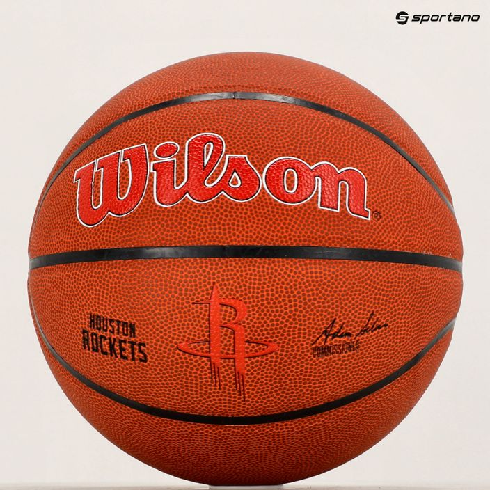 Piłka do koszykówki Wilson NBA Team Alliance Houston Rockets brown rozmiar 7 6