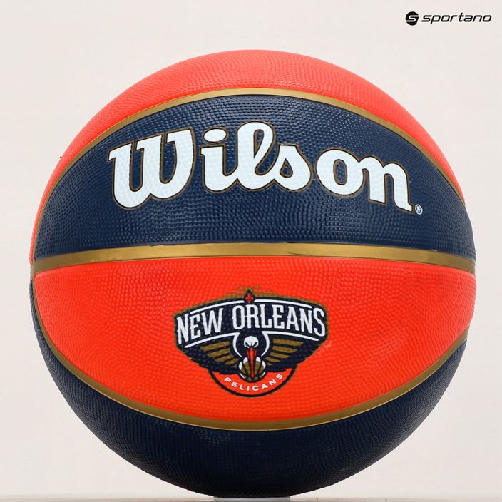 Piłka do koszykówki Wilson NBA Team Tribute New Orleans Pelicans blue rozmiar 7 7