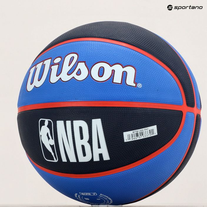Piłka do koszykówki Wilson NBA Team Tribute Philadelphia 76ers red rozmiar 7 7