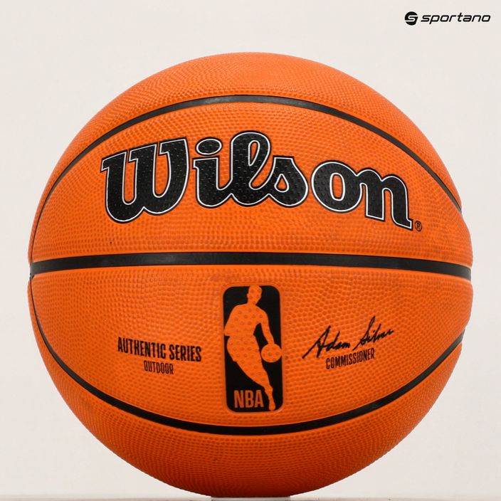 Piłka do koszykówki Wilson NBA Authentic Series Outdoor brown rozmiar 6 11