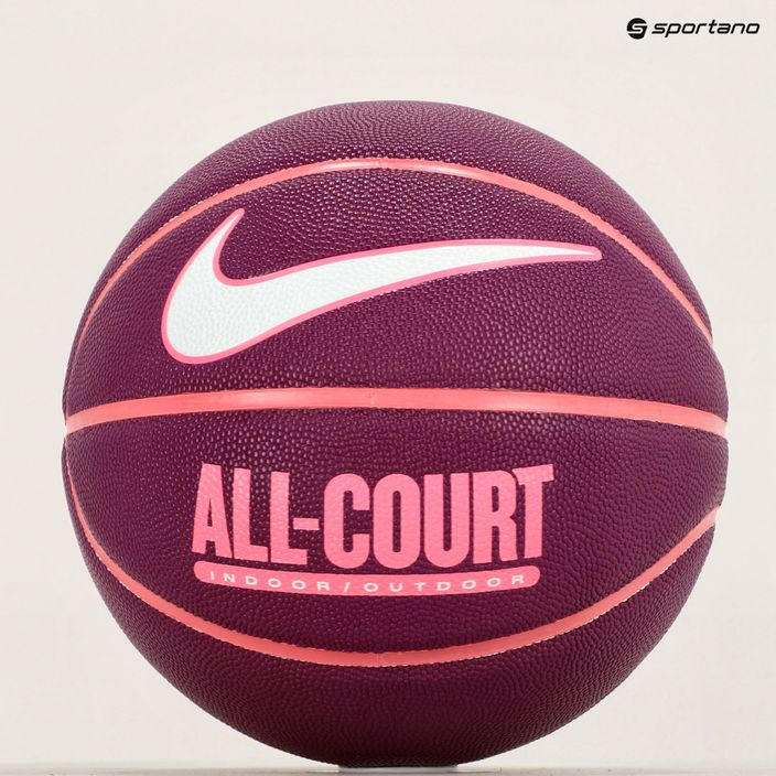 Piłka do koszykówki Nike Everyday All Court 8P Deflated viotech/pinksicle/white rozmiar 6 5