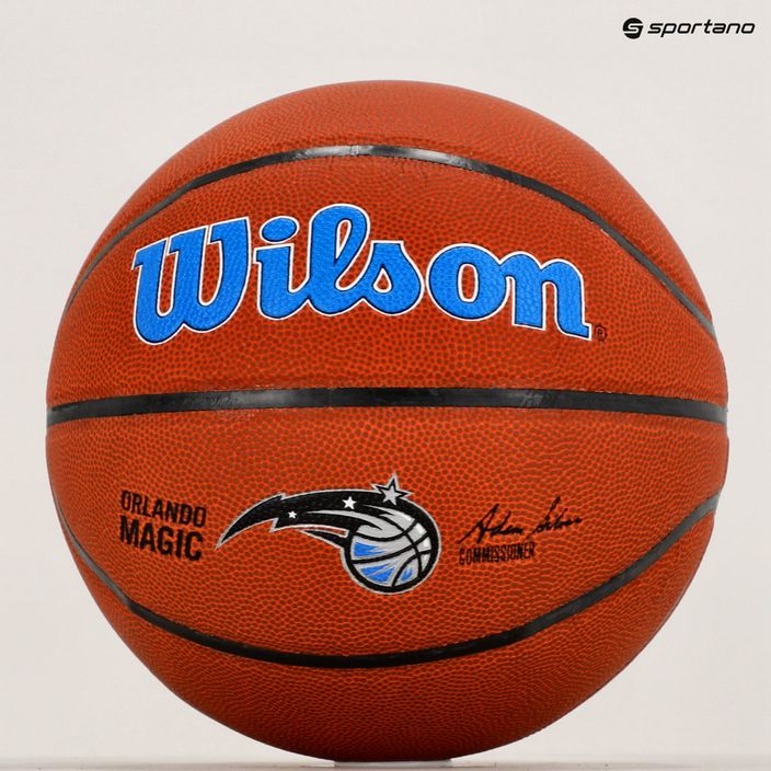 Piłka do koszykówki Wilson NBA Team Alliance Orlando Magic brown rozmiar 7 6