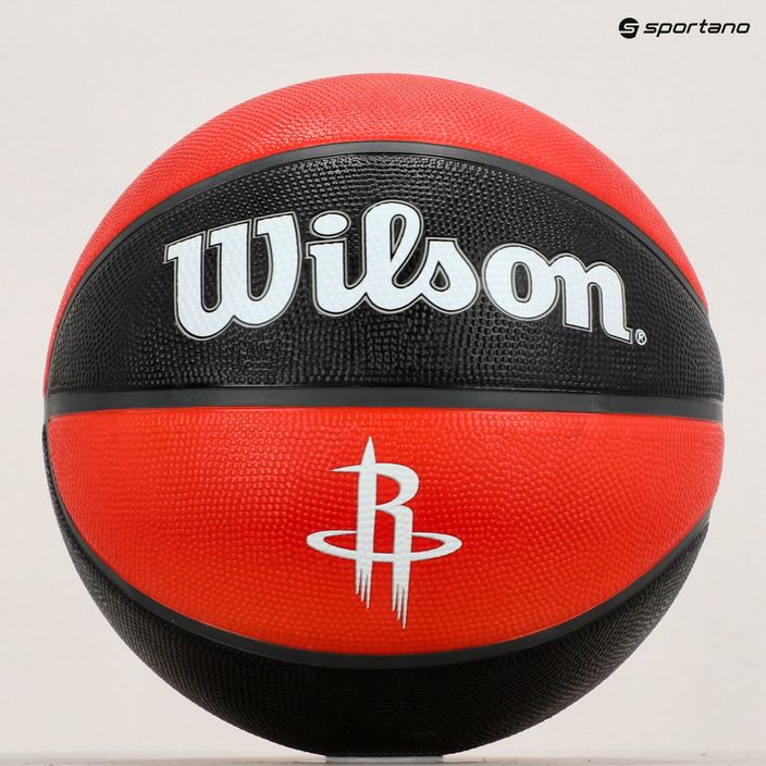 Piłka do koszykówki Wilson NBA Team Tribute Houston Rockets red rozmiar 7 6