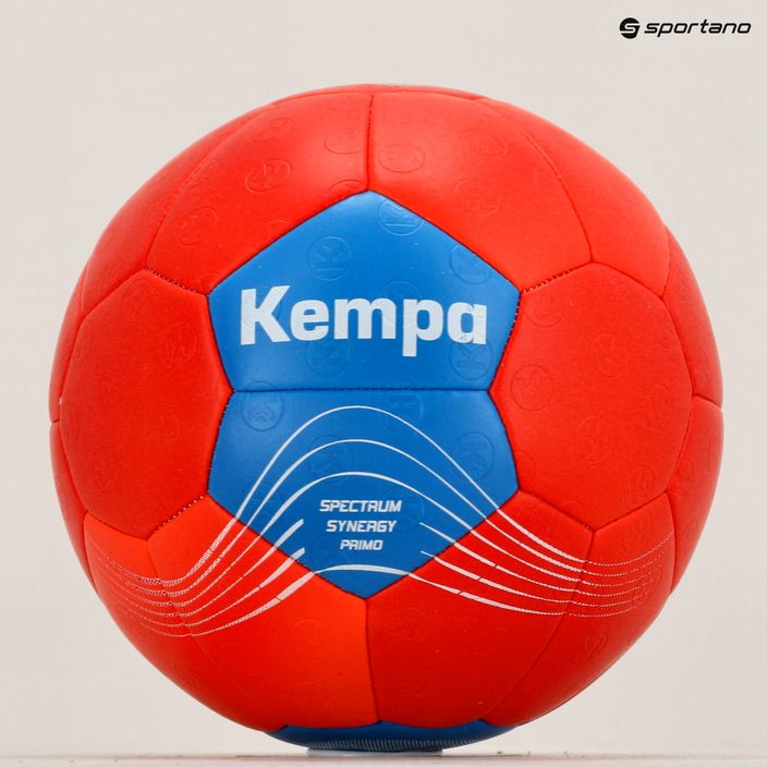 Piłka do piłki ręcznej Kempa Spectrum Synergy Primo czerwona/niebieska rozmiar 0 6