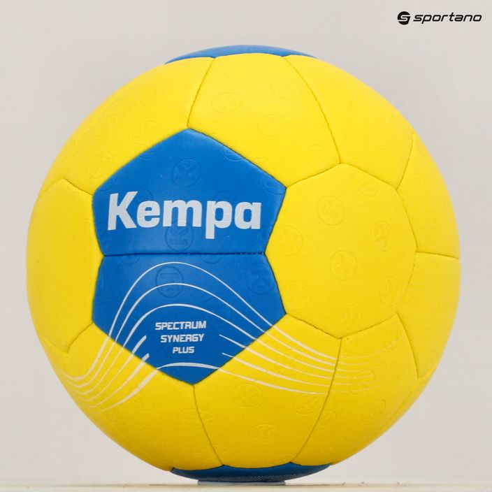 Piłka do piłki ręcznej Kempa Spectrum Synergy Plus żółta/niebieska rozmiar 0 7