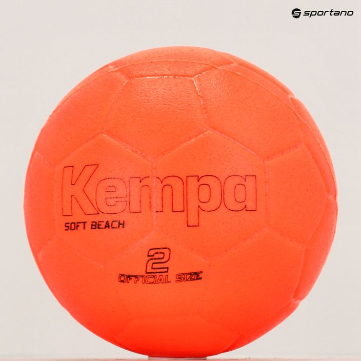 Piłka do piłki ręcznej Kempa Soft neonowa czerwona rozmiar 2 6