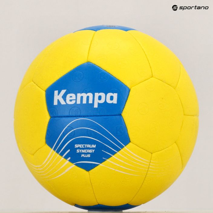 Piłka do piłki ręcznej Kempa Spectrum Synergy Plus żółta/niebieska rozmiar 1 7