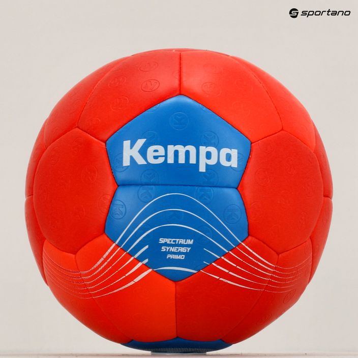 Piłka do piłki ręcznej Kempa Spectrum Synergy Primo czerwona/niebieska rozmiar 2 6