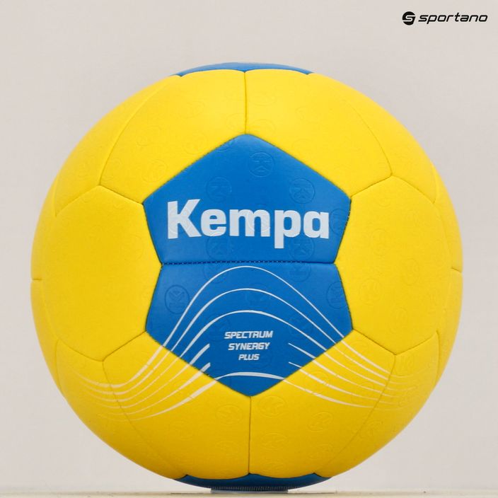 Piłka do piłki ręcznej Kempa Spectrum Synergy Plus żółta/niebieska rozmiar 2 7