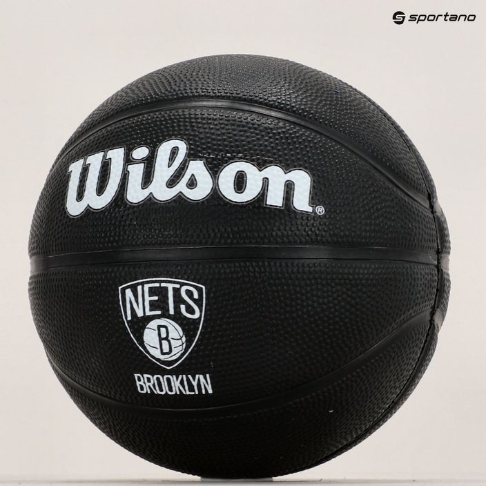Piłka do koszykówki dziecięca Wilson NBA Team Tribute Mini Brooklyn Nets black rozmiar 3 9