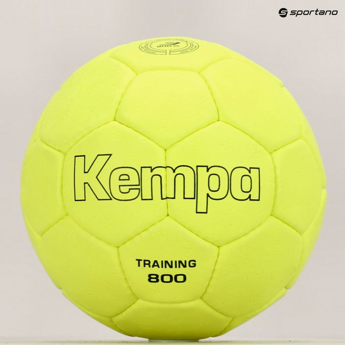 Piłka do piłki ręcznej Kempa Training 800 neonowa żółta rozmiar 3 6