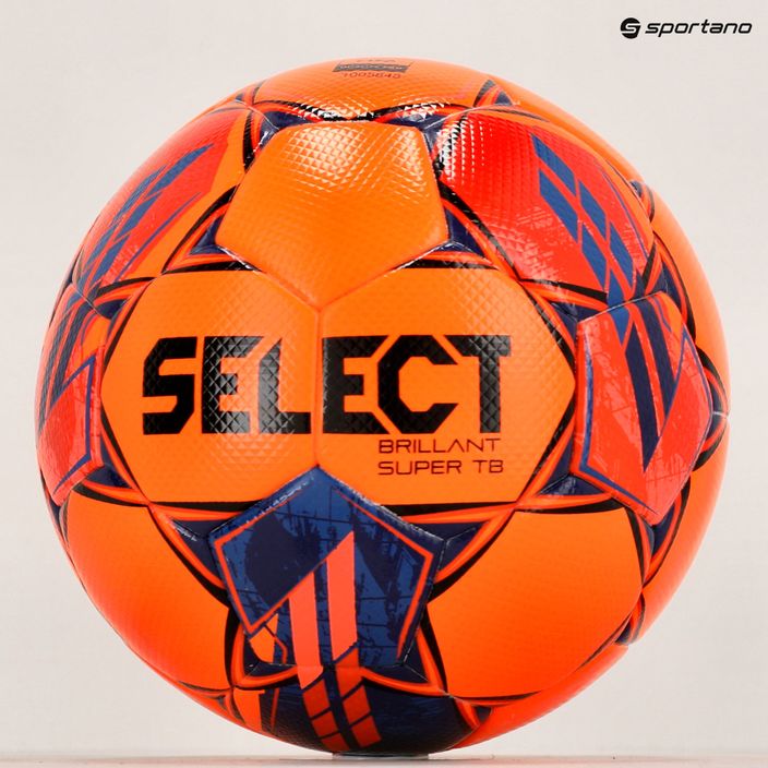 Piłka do piłki nożnej SELECT Brillant Super TB FIFA v23 orange/red 100025 rozmiar 5 5